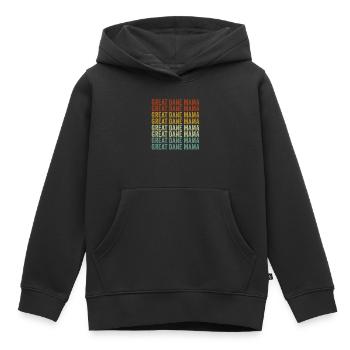 Deutsche Dogge Mama Deutsche Dogge Hundeliebhaber - Kinder Premium Organic Hoodie - Schwarz - Vorne - AI Model Kid Male (0cm)