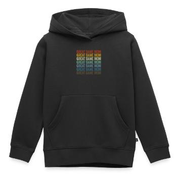 Deutsche Dogge Mama Deutsche Dogge Hundeliebhaber - Kinder Premium Organic Hoodie - Schwarz - Vorne - AI Model Kid Male (0cm)