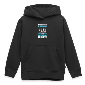I'm Chemical Engineer Chemical Engineering - Kids Premium Organic Hoodie - black - Front - AI Model Kid Male (0cm)