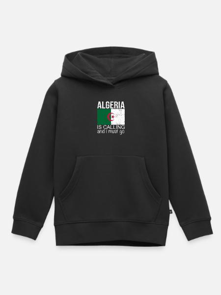 Algerien Spruch - Kinder Premium Organic Hoodie - Schwarz