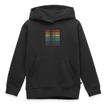 Daten > Meinungsstatistik-Datenwissenschaftler - Kinder Premium Organic Hoodie - Schwarz - Vorne - AI Model Kid Male (0cm)