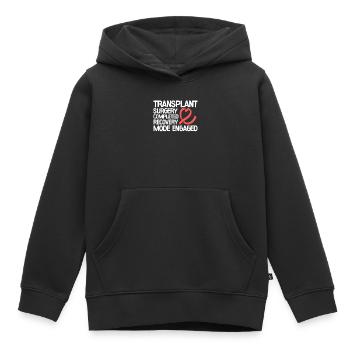 Lungen Transplantation Operation Geschenk - Kinder Premium Organic Hoodie - Schwarz - Vorne - AI Model Kid Male (0cm)