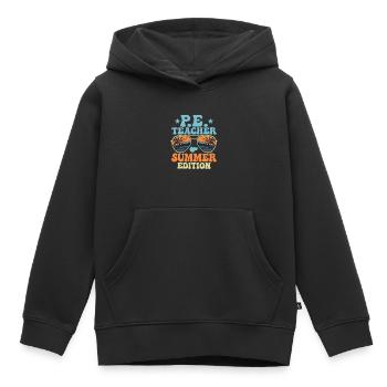 P.E.Teacher Summer Edition Physical Education Scho - Kids Premium Organic Hoodie - black - Front - AI Model Kid Male (0cm)