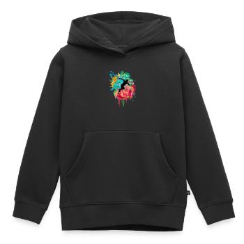 Jogging und Laufen - Kinder Premium Organic Hoodie - Schwarz - Vorne - AI Model Kid Male (0cm)