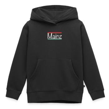 Mainz - Kinder Premium Organic Hoodie - Schwarz - Vorne - AI Model Kid Male (0cm)