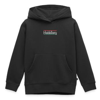 Heidelberg - Kids Premium Organic Hoodie - black - Front - AI Model Kid Male (0cm)