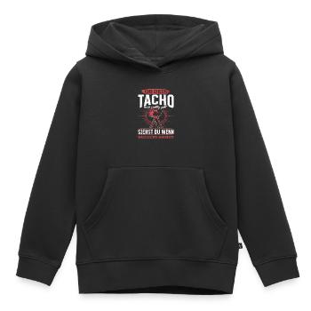 Tuning - Ob Dein Tacho Richtig Geht - PS Liebhaber - Kinder Premium Organic Hoodie - Schwarz - Vorne - AI Model Kid Male (0cm)
