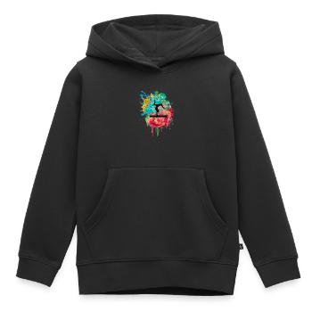 Gymnastics, Athletics, Gymnastics PopArt - Kids Premium Organic Hoodie - black - Front - AI Model Kid Male (0cm)