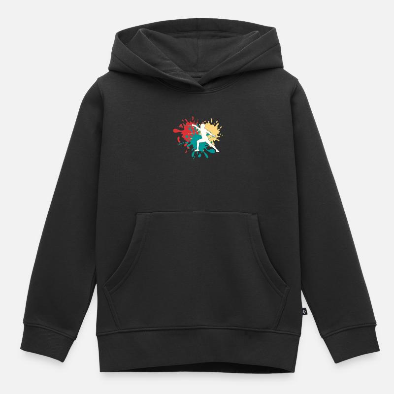 Escrime - Sweat Premium à capuche enfant bio - noir