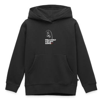 I love pole vaulting - Kids Premium Organic Hoodie - black - Front - AI Model Kid Male (0cm)