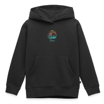 Jakarta Indonesien Cool Souvenir Urlaub künstlerisch - Kinder Premium Organic Hoodie - Schwarz - Vorne - AI Model Kid Male (0cm)