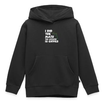 Schnittlauchliebhaber Sprichwort - Kinder Premium Organic Hoodie - Schwarz - Vorne - AI Model Kid Male (0cm)