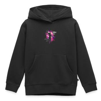 Basketball féminin Basketball féminin - Sweat Premium à capuche enfant bio - noir - Devant - AI Model Kid Male (0cm)