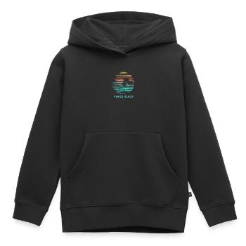 Venice Beach Californie Cool Souvenir Vacances - Sweat Premium à capuche enfant bio - noir - Devant - AI Model Kid Male (0cm)