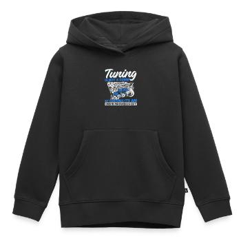 Tuning is not a Crime but an Ordnungswidrigkeit - Kinder Premium Organic Hoodie - Schwarz - Vorne - AI Model Kid Male (0cm)