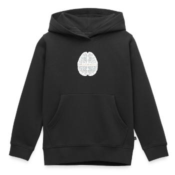 Ein Genie bei der Arbeit als Ingenieur, als - Kinder Premium Organic Hoodie - Schwarz - Vorne - AI Model Kid Male (0cm)