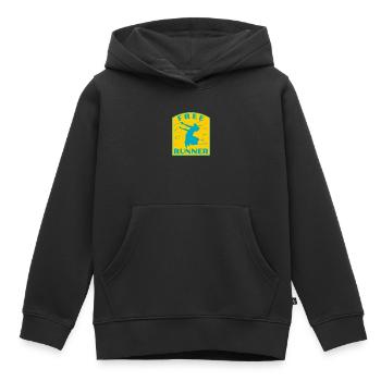 Freerunning Parkour Vintage Freerunner Streetwear - Kinder Premium Organic Hoodie - Schwarz - Vorne - AI Model Kid Male (0cm)