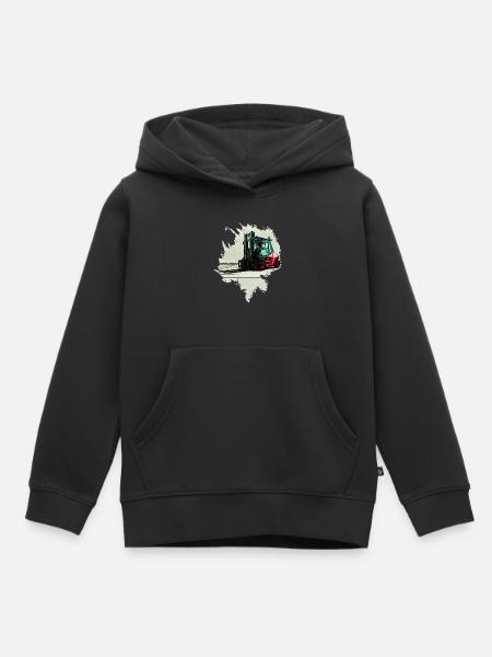 Forklift - Kids Premium Organic Hoodie - black
