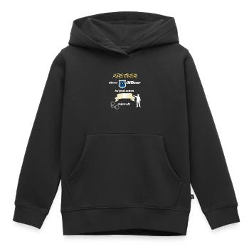 Polizei - 8. Geburtstag, für alle Polizeifans - Kinder Premium Organic Hoodie - Schwarz - Vorne - AI Model Kid Male (0cm)