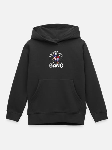 Lustige 4. Juli nur hier zu knallen Feuerwerk - Kinder Premium Organic Hoodie - Schwarz