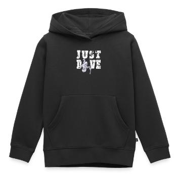 Freediver Quote Freediving - Kids Premium Organic Hoodie - black - Front - AI Model Kid Male (0cm)