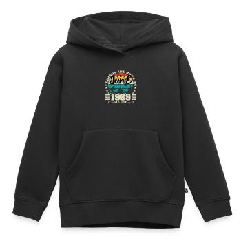 Juni 1969. Geburtstagsgeschenk Juni 1969. Juni. - Kinder Premium Organic Hoodie - Schwarz - Vorne - AI Model Kid Male (0cm)