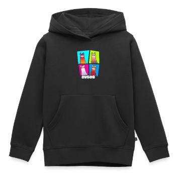 Südamerika Alpaka Travel to Cusco - Kinder Premium Organic Hoodie - Schwarz - Vorne - AI Model Kid Male (0cm)