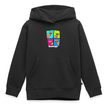 Lustige Chile Pudu Rotwild Reise nach Santiago - Kinder Premium Organic Hoodie - Schwarz - Vorne - AI Model Kid Male (0cm)