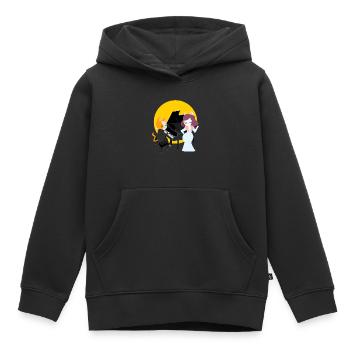 Katzen Pianist Lustiger Klaviermusiker Pianist - Kinder Premium Organic Hoodie - Schwarz - Vorne - AI Model Kid Male (0cm)