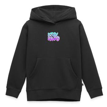 Study Squad - Kids Premium Organic Hoodie - black - Front - AI Model Kid Male (0cm)