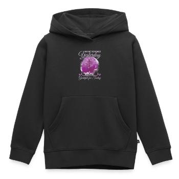 Ich erinnere mich vielleicht nicht mehr an gestern | Alzheimer-Krankheit - Kinder Premium Organic Hoodie - Schwarz - Vorne - AI Model Kid Male (0cm)