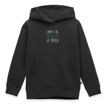 Ne soyez pas une piqûre drôle de cactus jardin succulent - Sweat Premium à capuche enfant bio - noir - Devant - AI Model Kid Male (0cm)