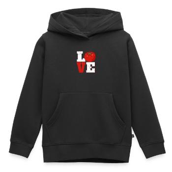 Amour Tomate Jardinage Potager Plantes - Sweat Premium à capuche enfant bio - noir - Devant - AI Model Kid Male (0cm)