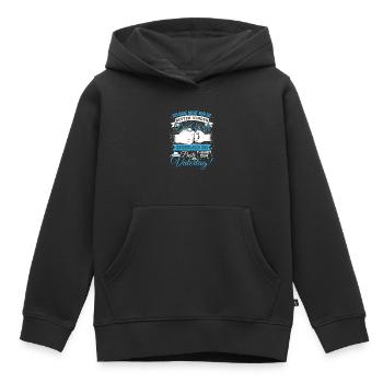 Papa Lustig Vatertag Männertag - Kinder Premium Organic Hoodie - Schwarz - Vorne - AI Model Kid Male (0cm)