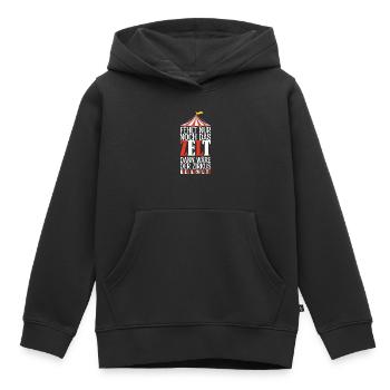 Fehlt nur noch das ZELT, Der zirkus HIER KOMPLETT. - Kinder Premium Organic Hoodie - Schwarz - Vorne - AI Model Kid Male (0cm)