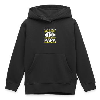 Vaterliebe| Männertag | Vatertag | Familienzeit - Kinder Premium Organic Hoodie - Schwarz - Vorne - AI Model Kid Male (0cm)