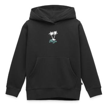 Ibiza - Sweat Premium à capuche enfant bio - noir - Devant - AI Model Kid Male (0cm)