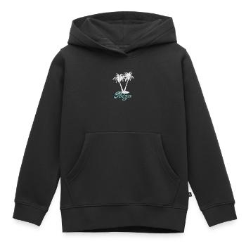 Ibiza - Sweat Premium à capuche enfant bio - noir - Devant - AI Model Kid Male (0cm)