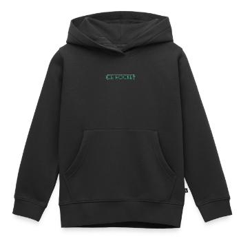 Eishockey Schriftzug - Kinder Premium Organic Hoodie - Schwarz - Vorne - AI Model Kid Male (0cm)