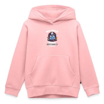 Mein Beta macht Computerdinge Programmierer - Kinder Premium Organic Hoodie - Rosa - Vorne - AI Model Kid Female (0cm)