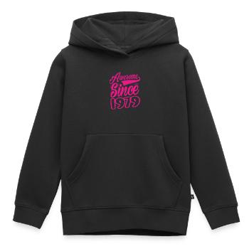 Awesome Since 1979 - Kinder Premium Organic Hoodie - Schwarz - Vorne - AI Model Kid Male (0cm)