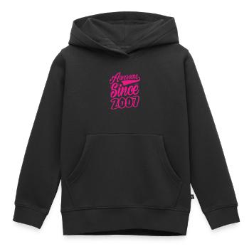 Génial depuis 2007 - Sweat Premium à capuche enfant bio - noir - Devant - AI Model Kid Male (0cm)
