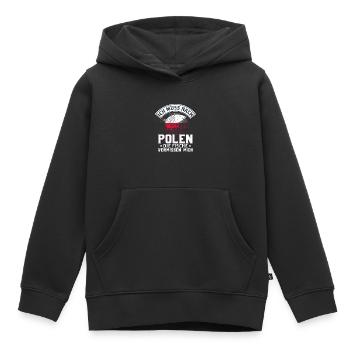 Ich Muss Nach Polen Die Fische Vermissen Mich - Kinder Premium Organic Hoodie - Schwarz - Vorne - AI Model Kid Male (0cm)