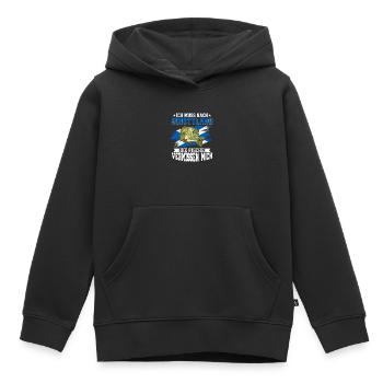 Ich Muss Nach Schottland Die Fische Vermissen Mich - Kinder Premium Organic Hoodie - Schwarz - Vorne - AI Model Kid Male (0cm)