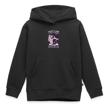 Epilepsy Is Proof - Kids Premium Organic Hoodie - black - Front - AI Model Kid Male (0cm)
