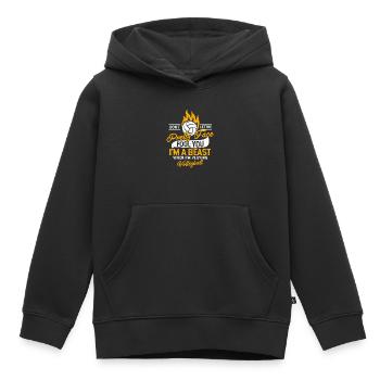 Don't be fooled by the pretty face - Kids Premium Organic Hoodie - black - Front - AI Model Kid Male (0cm)