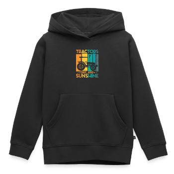 Traktor Kleinkind Landwirtschaft Landwirt - Kinder Premium Organic Hoodie - Schwarz - Vorne - AI Model Kid Male (0cm)