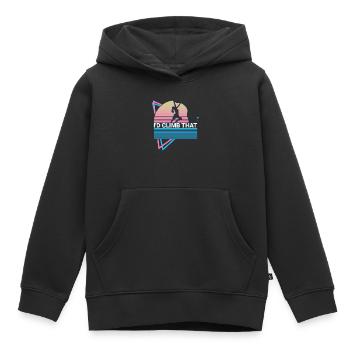 Felsklettern Felskletterer Retro - Kinder Premium Organic Hoodie - Schwarz - Vorne - AI Model Kid Male (0cm)