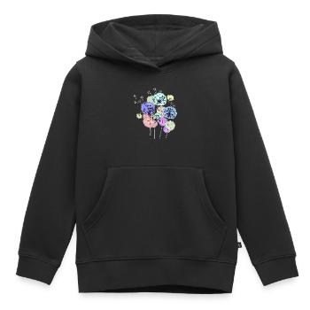 Löwenzahn - Kinder Premium Organic Hoodie - Schwarz - Vorne - AI Model Kid Male (0cm)