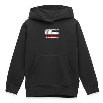 Tapir Exmo Patriotique Post-Mormon Anti-LDS - Sweat Premium à capuche enfant bio - noir - Devant - AI Model Kid Male (0cm)